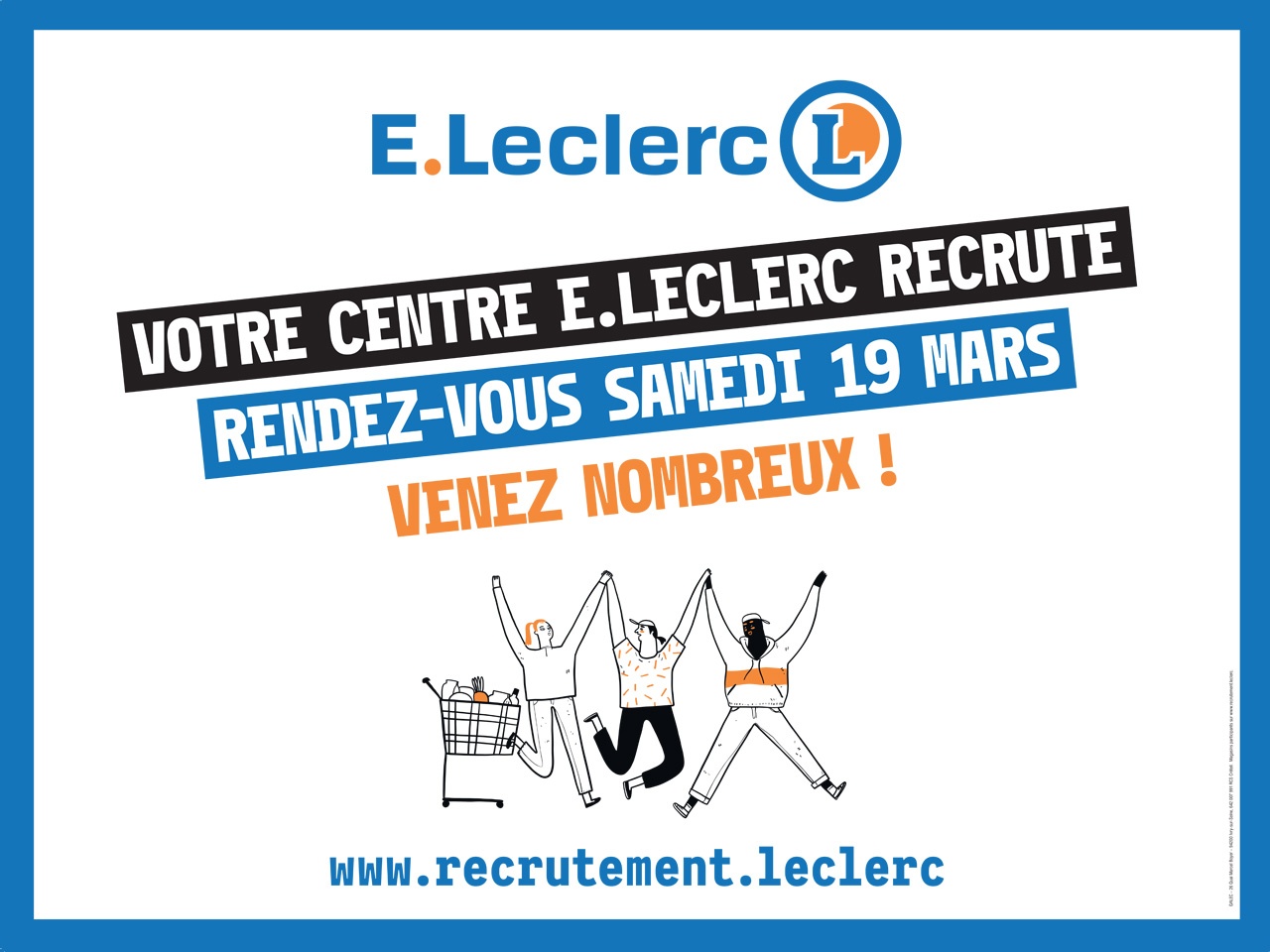 E.Leclerc organise « La Grande Rencontre », une journée de l’emploi dans plus de 460 magasins le 19 mars