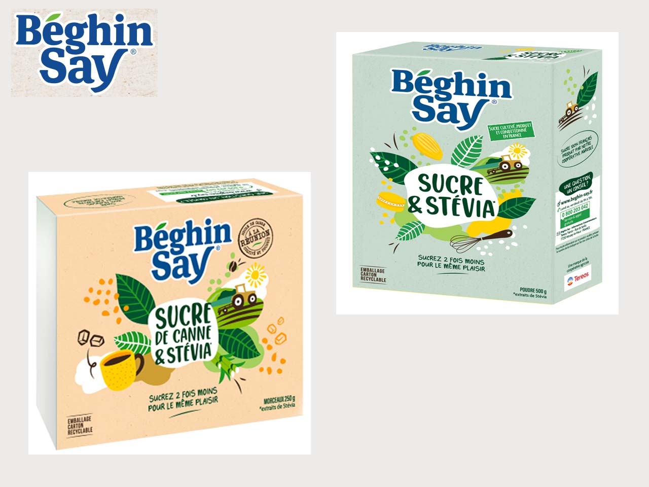 La marque Béghin Say lance la gamme Sucre & Stévia