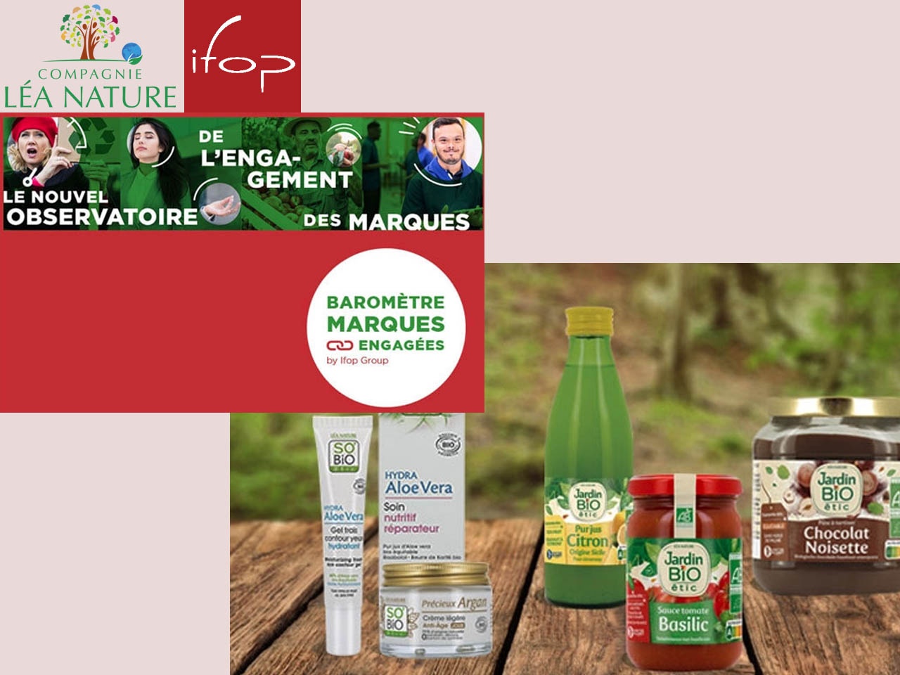 Les marques Léa Nature, reconnues parmi les plus engagées par les Français !