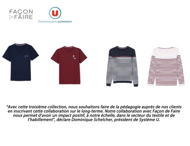Façon de Faire et les Magasins U lancent leur troisième collection textile-habillement fabriquée en France