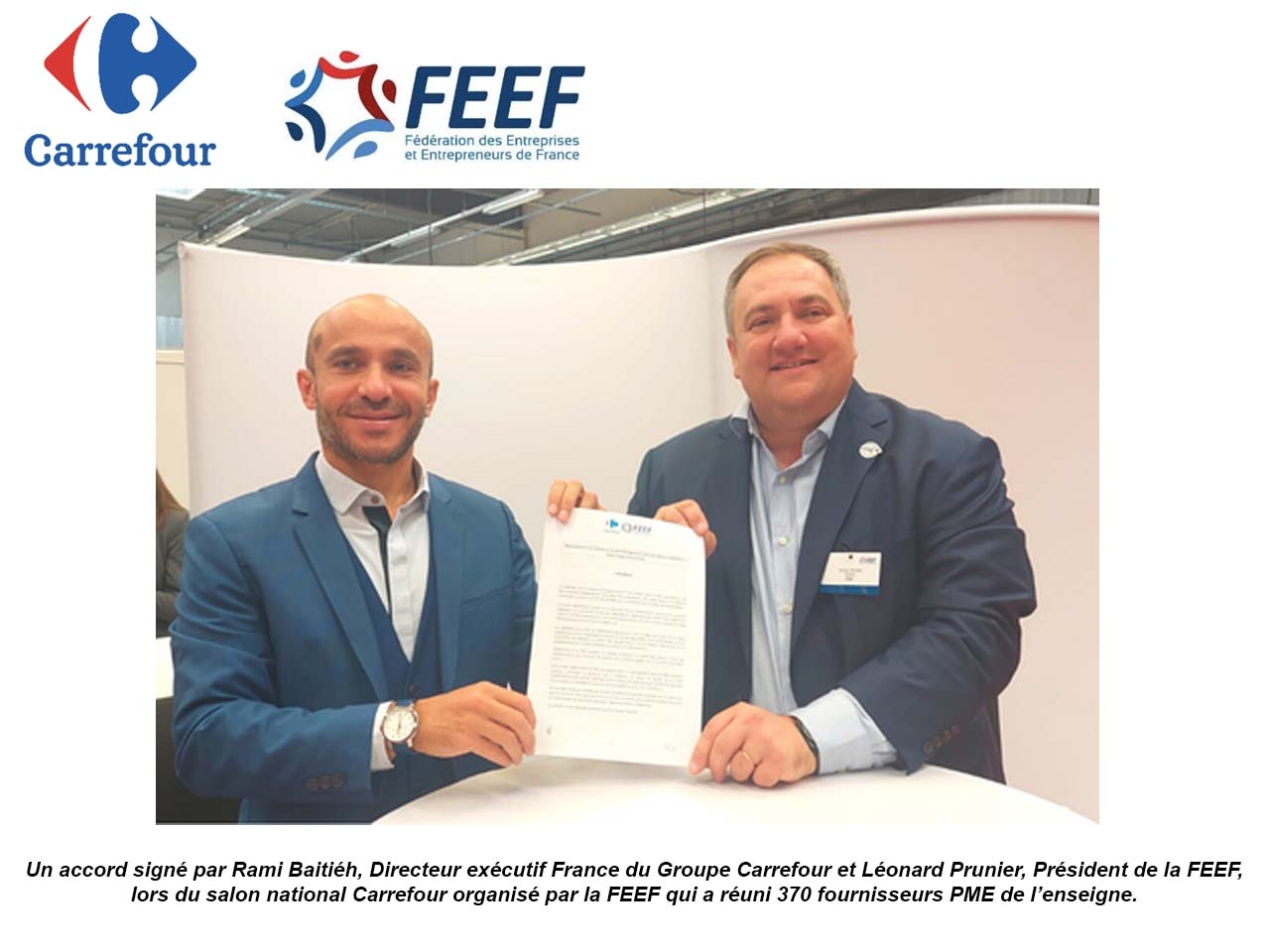 Carrefour et la FEEF signent un nouvel accord sur les pénalités logistiques pour les TPE/PME/ETI