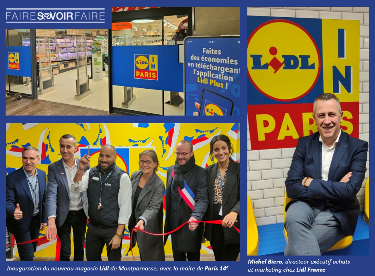 Lidl assoit sa présence dans la capitale avec un grand flagship à Montparnasse