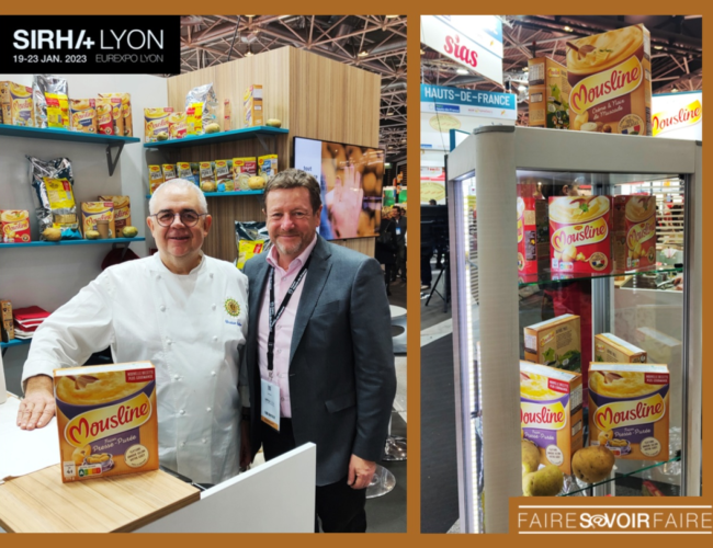 Mousline tient son propre stand au cœur de Sirha Lyon, le salon international de la gastronomie