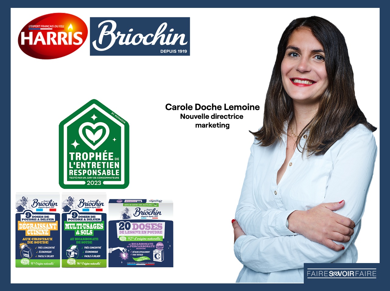 Harris-Briochin: nouvelle directrice marketing et Trophée de l’Entretien Responsable