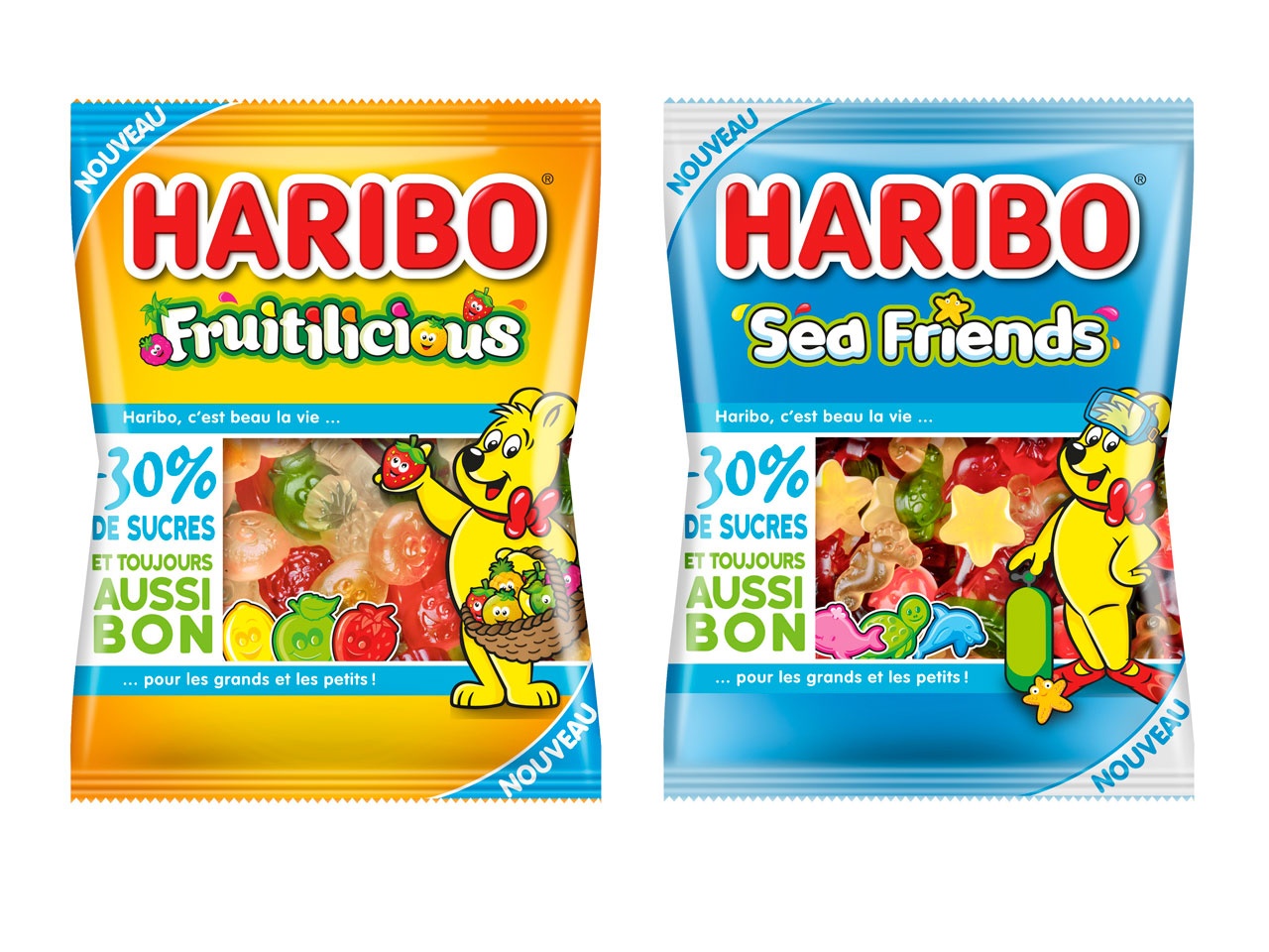 Des gélifiés à  teneur réduite en sucres signés Haribo