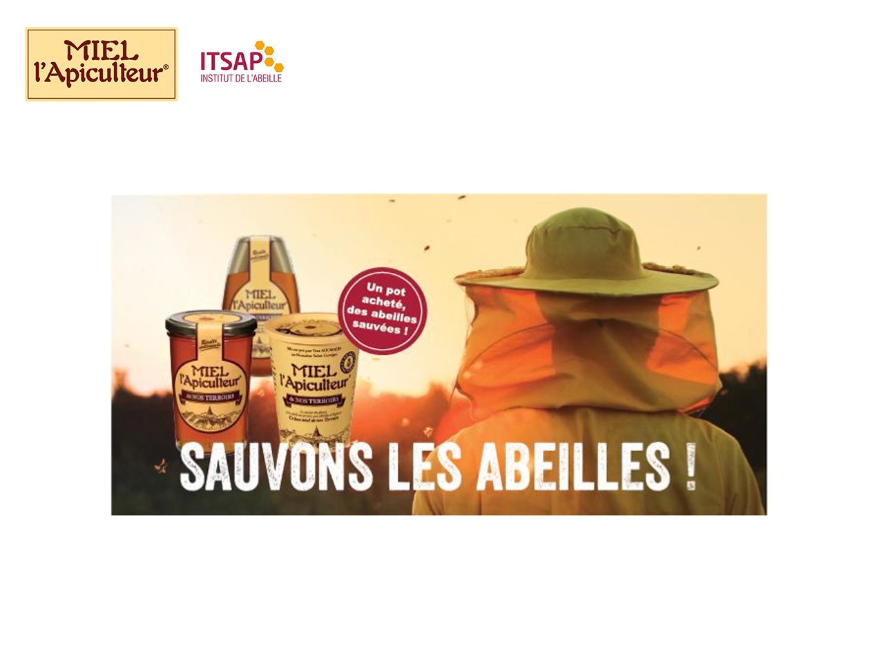 MIEL l’Apiculteur® aide les abeilles en France !