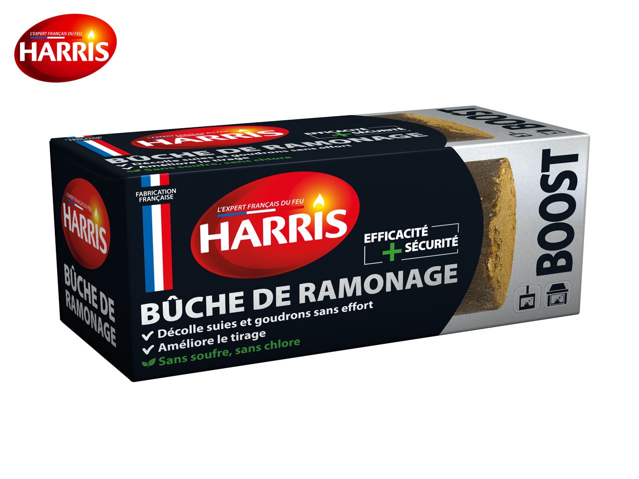 Une bûche de ramonage chez Harris