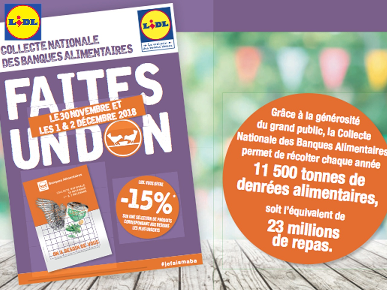 LIDL : Collecte Nationale des Banques Alimentaires dans les 1500 magasins de l’enseigne