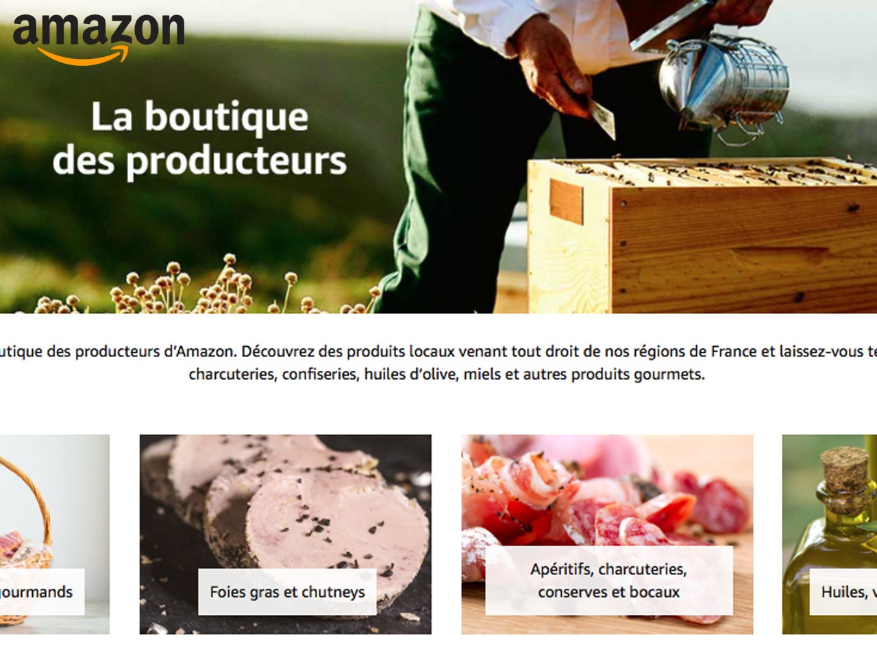 Amazon lance une plateforme pour les producteurs locaux français