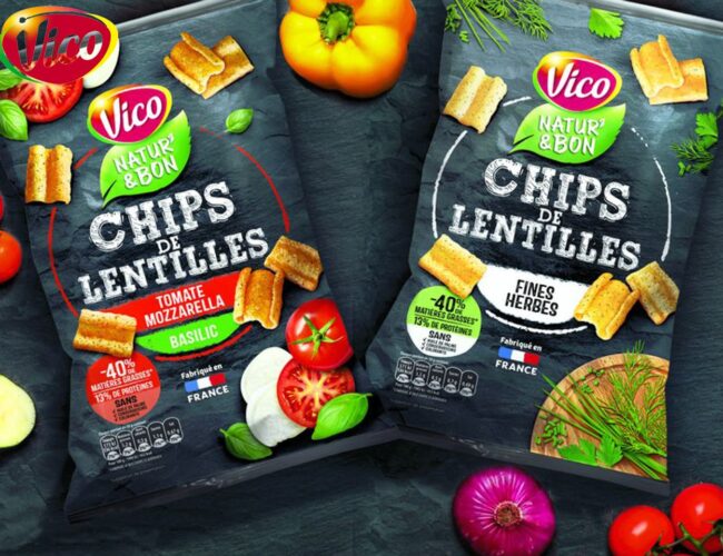 Vico lance des chips aux lentilles, une alternative naturellement gourmande !