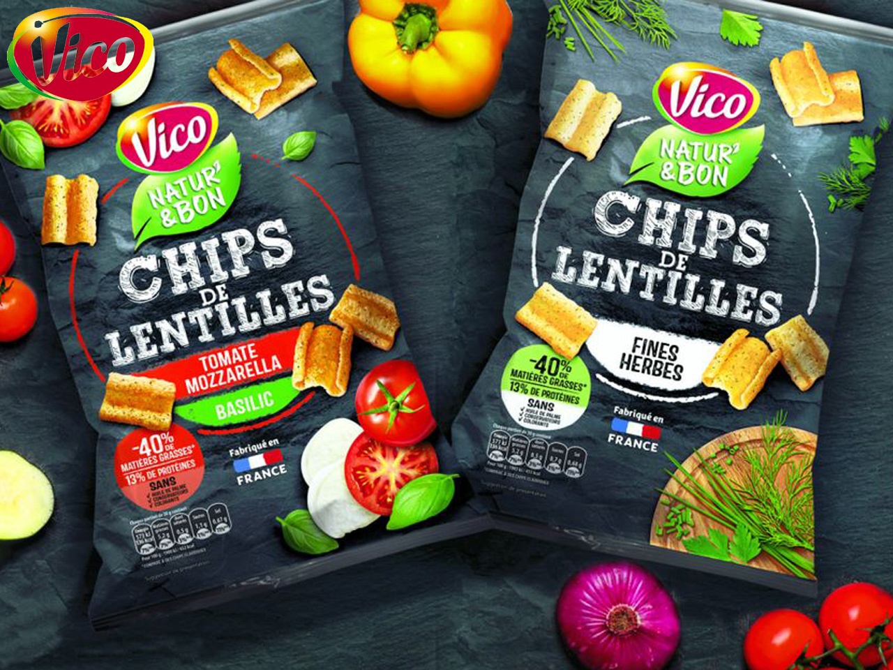 Vico lance des chips aux lentilles, une alternative naturellement gourmande !