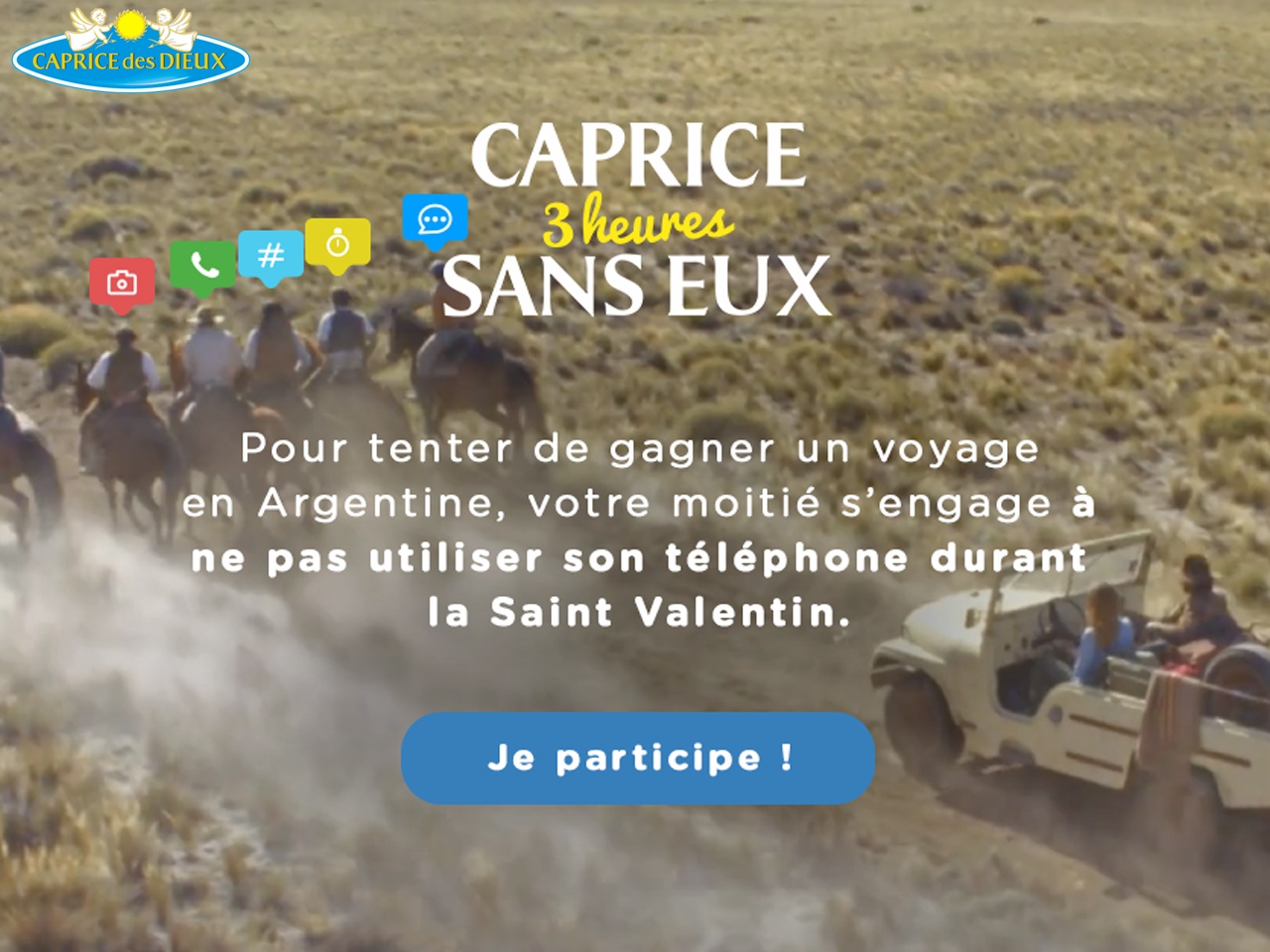 Caprice des Dieux lance l’opération « 3 heures sans eux » pour la Saint-Valentin