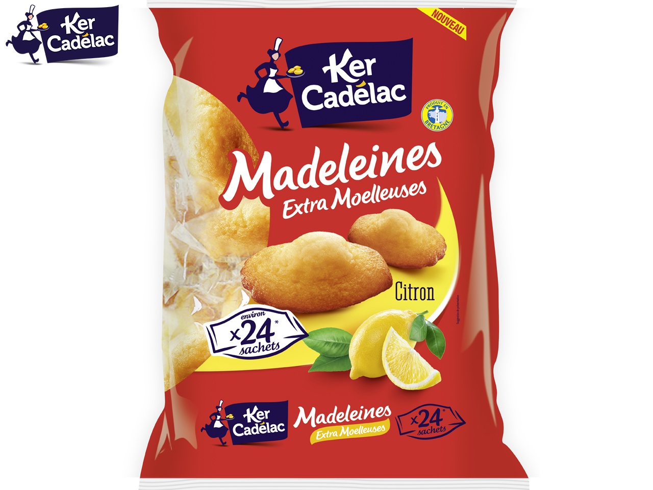 Ker Cadélac présente ses nouvelles Madeleines saveur citron
