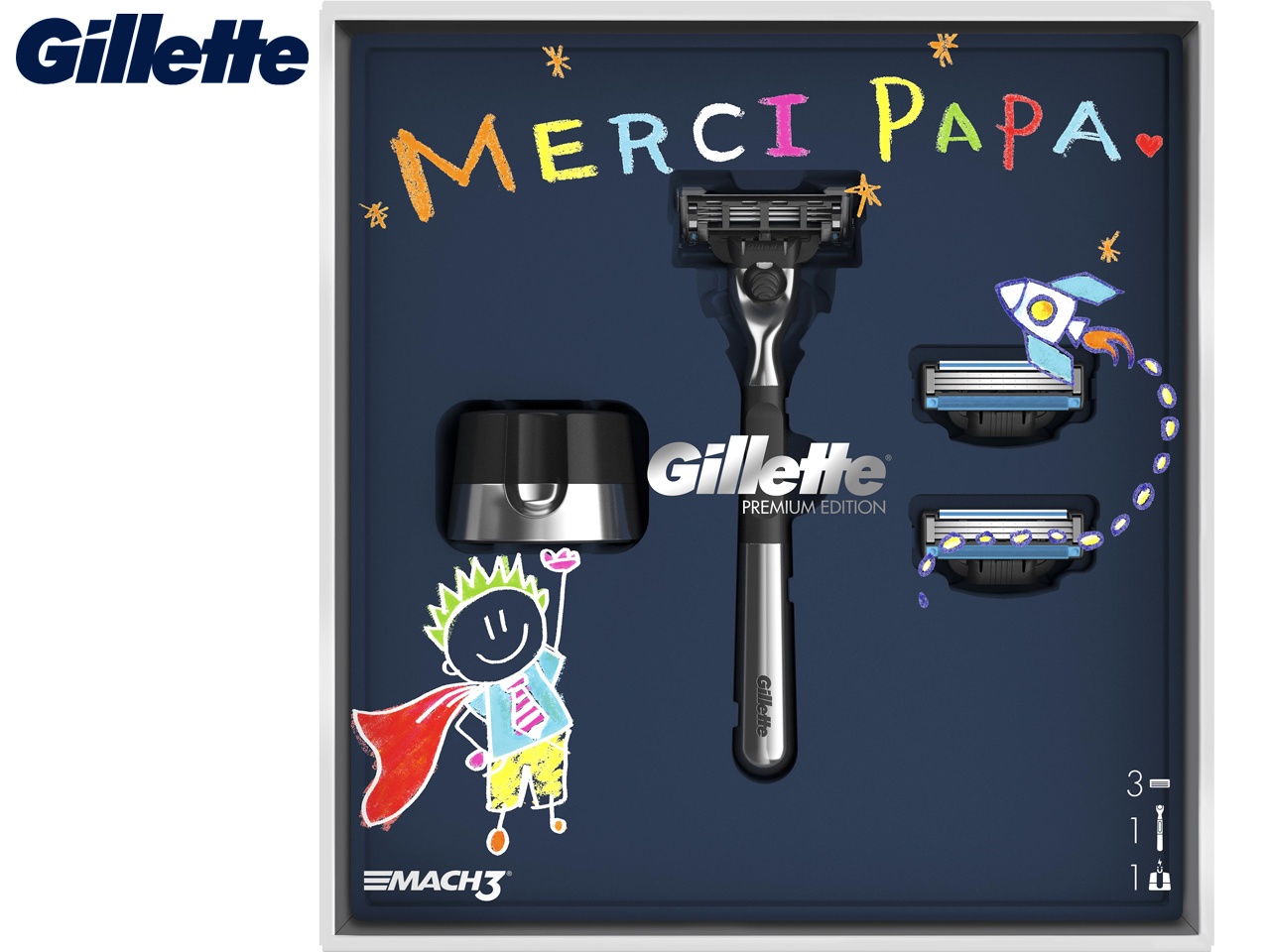 Gillette lance le coffret « Merci Papa » pour la fête des pères