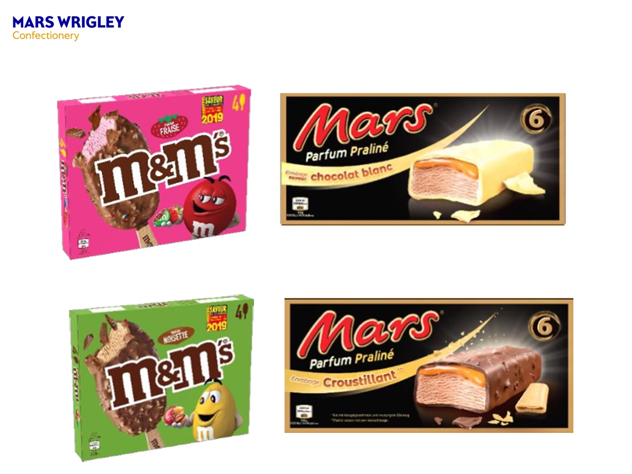 Mars Wrigley Confectionery France innove sur le marché des glaces