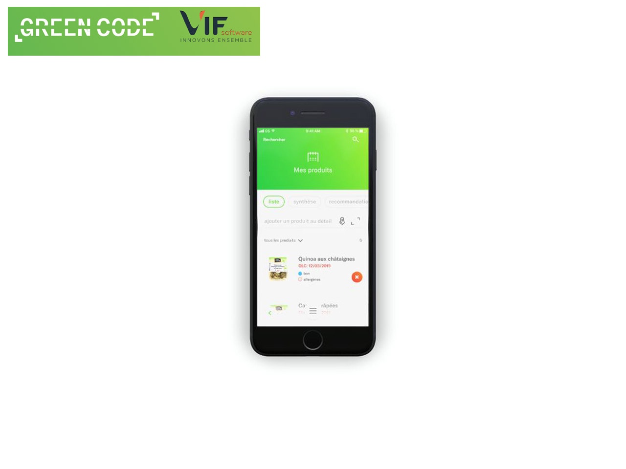 Green Code, la première application de gestion automatisée de la DLC pour une alimentation plus responsable