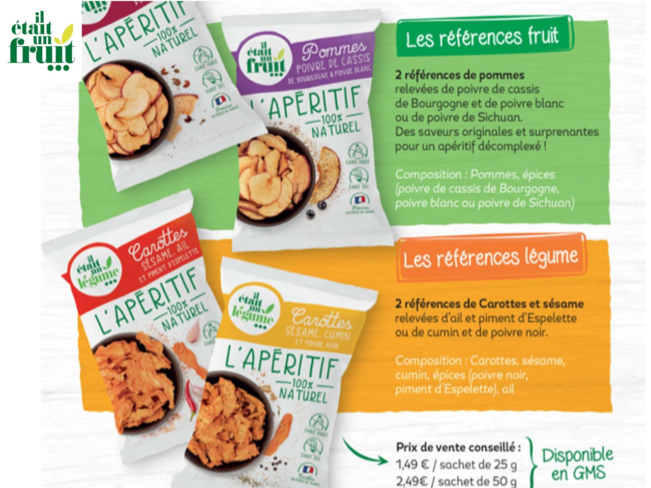 Des apéros healthy avec Il était un fruit