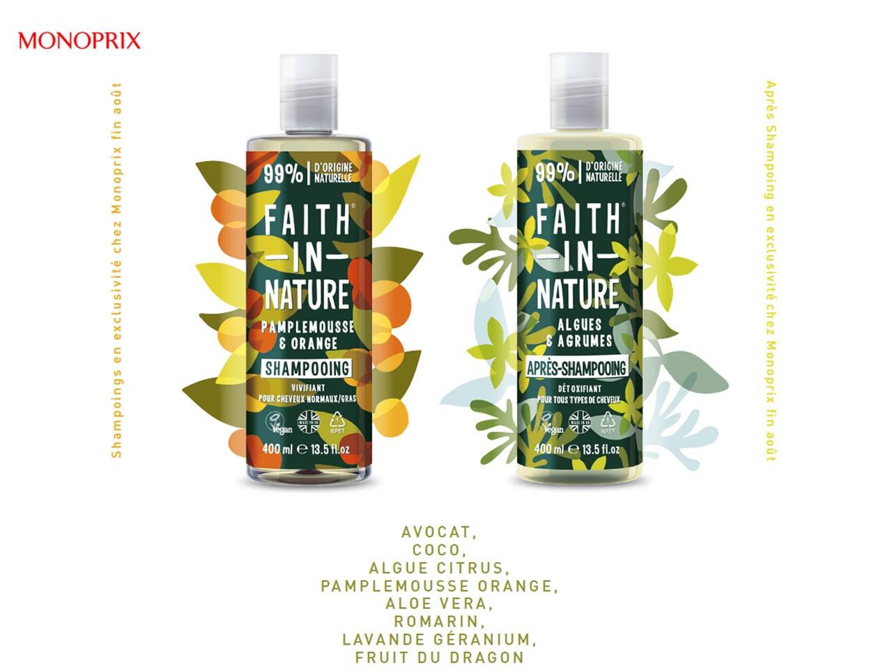 Monoprix lance en France Faith In Nature