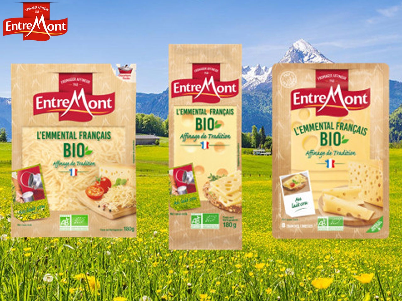 Entremont lance sa gamme d’Emmental bio