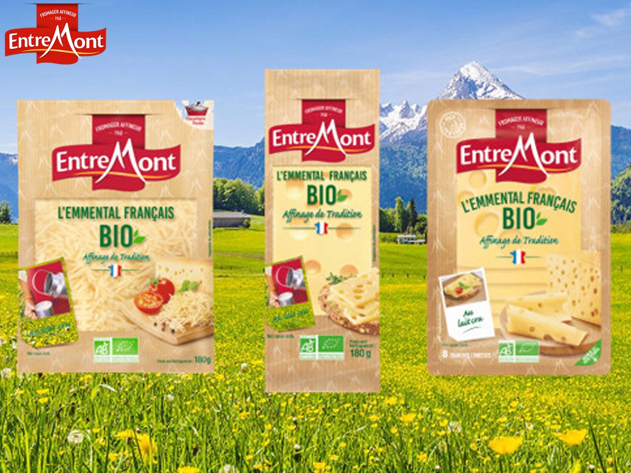 Entremont lance sa gamme d’Emmental bio