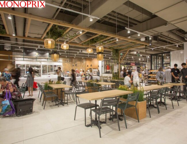 à Saint-Laurent-du-Var, Monoprix crée une place de marché élargie où le frais se déguste sur place ou à  emporter