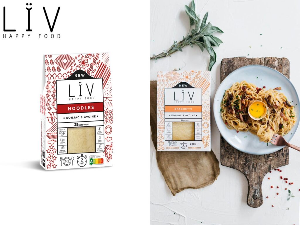 Des pâtes au konjac signées Lïv Faire Savoir Faire