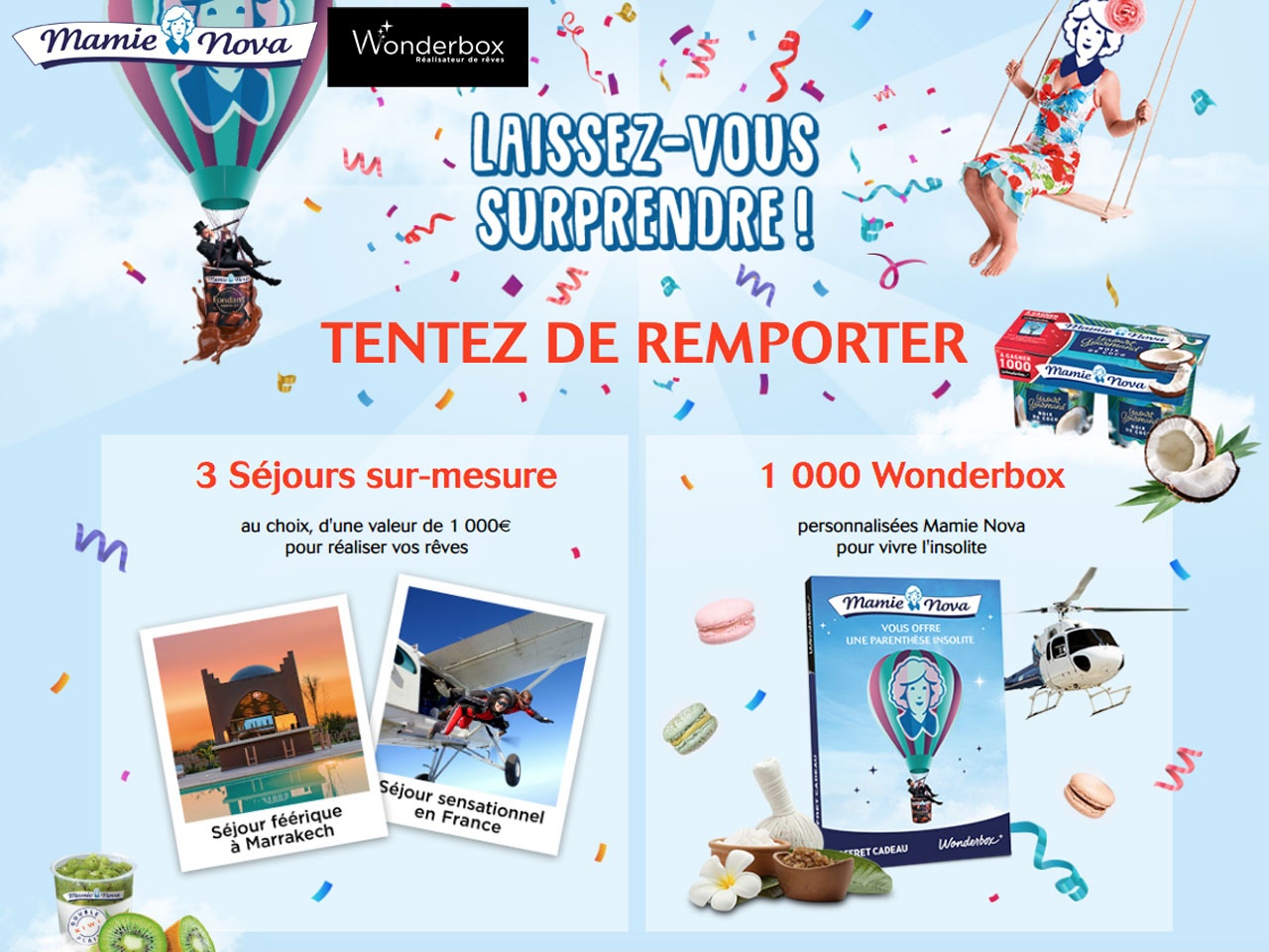 Wonderbox et Mamie Nova s’associent pour une opération de rentrée gourmande