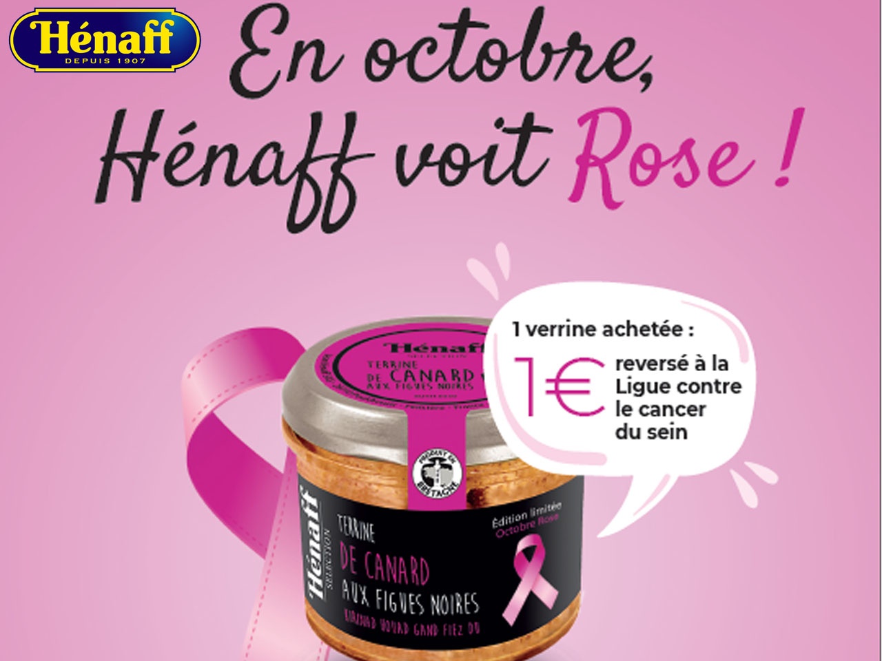 Hénaff soutient Octobre Rose