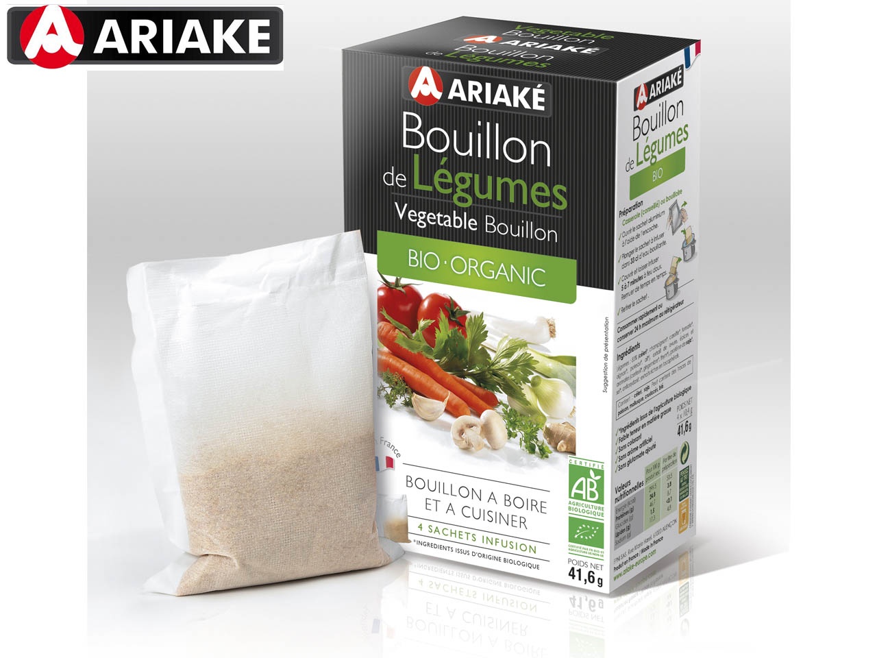 Nouveau bouillon à  infuser bio chez Ariaké