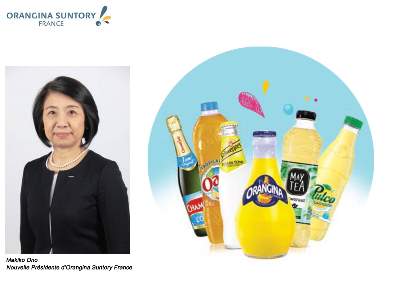 Makiko Ono, nouvelle Présidente d’Orangina Suntory France