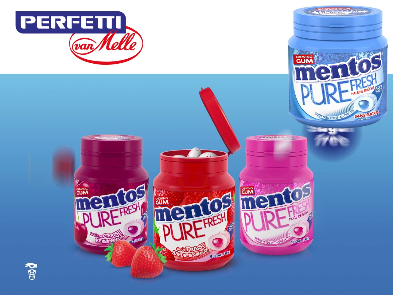 Mentos Pure Fresh sans dioxyne de titane