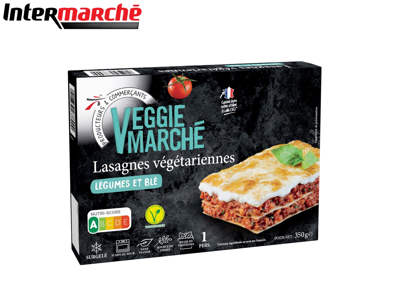 Des lasagnes veggie signées Intermarché