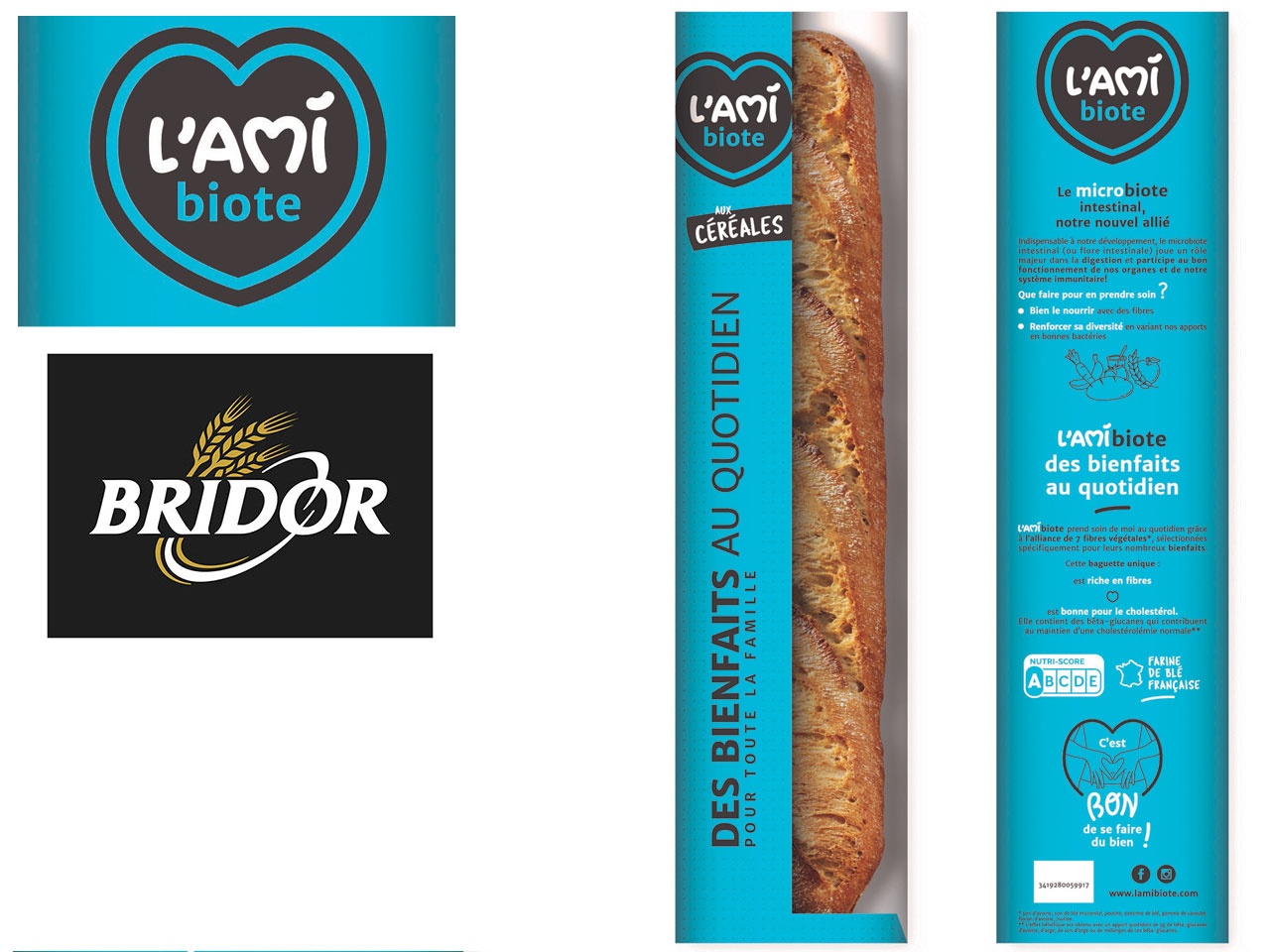 Amibiote de Bridor, arrive en grande distribution