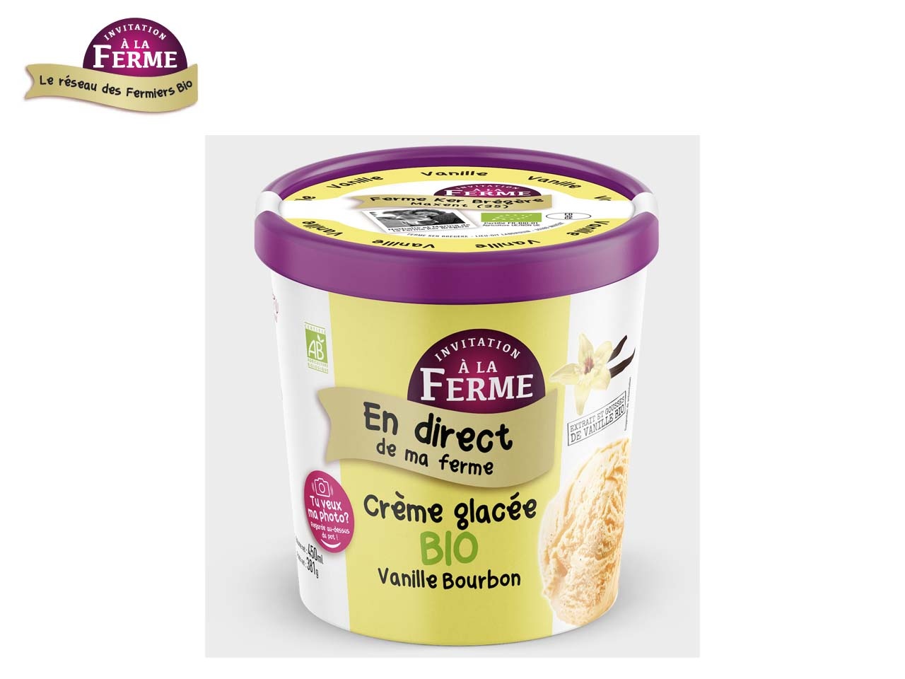 Invitation à  la Ferme lance une gamme de glaces Bio