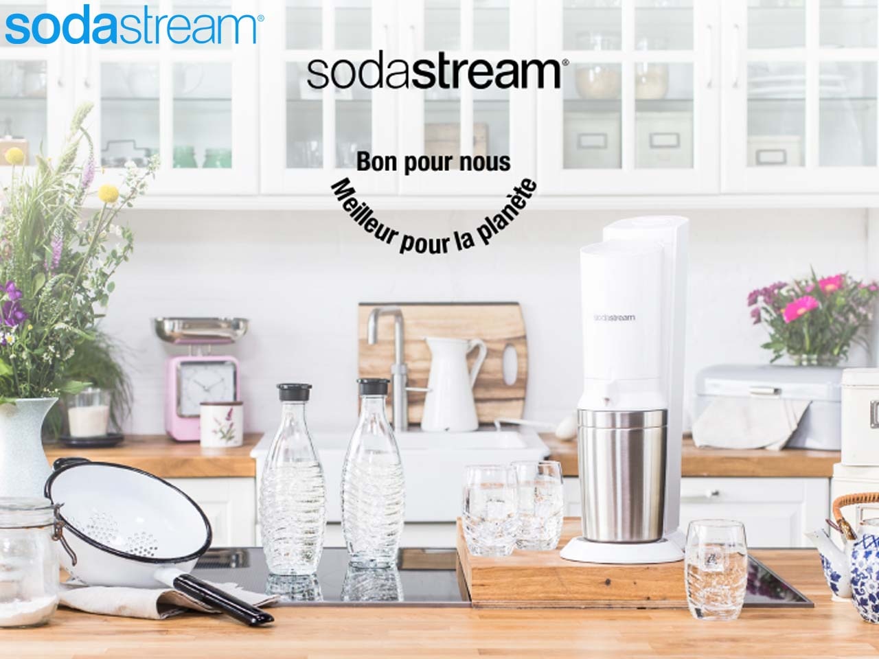 La SodaStream Crystal se pare de blanc