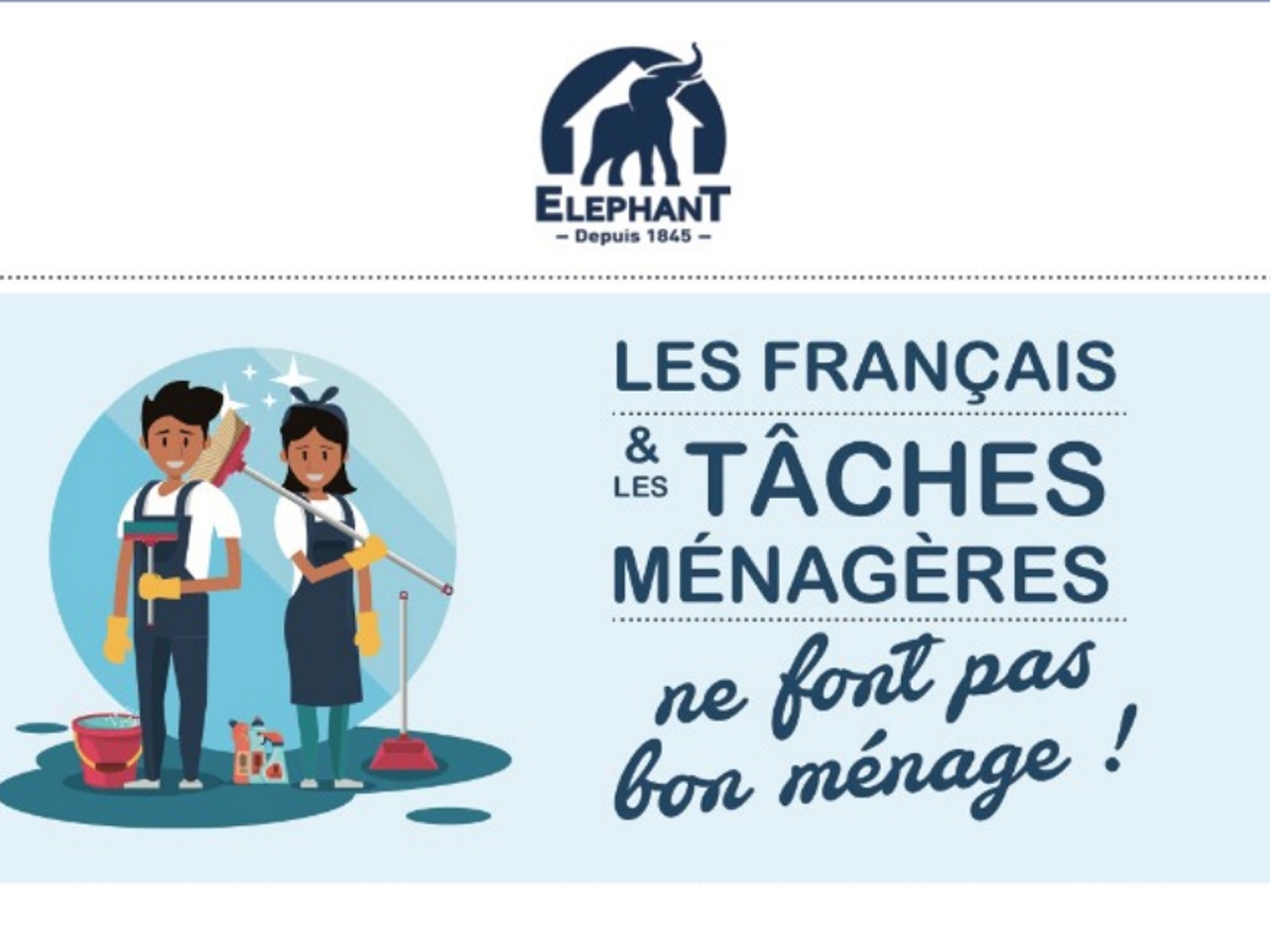 Elephant : Les français et les tâches ménagères ne font pas bon ménage