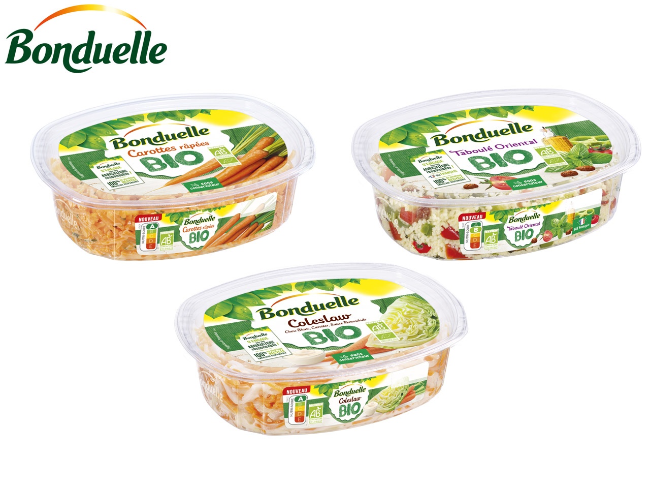 Bonduelle lance une gamme de salades traiteur bio