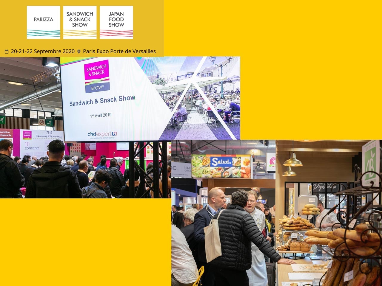 Les salons Sandwich & Snack Show, Parizza et Japan Food Show reportés en septembre !