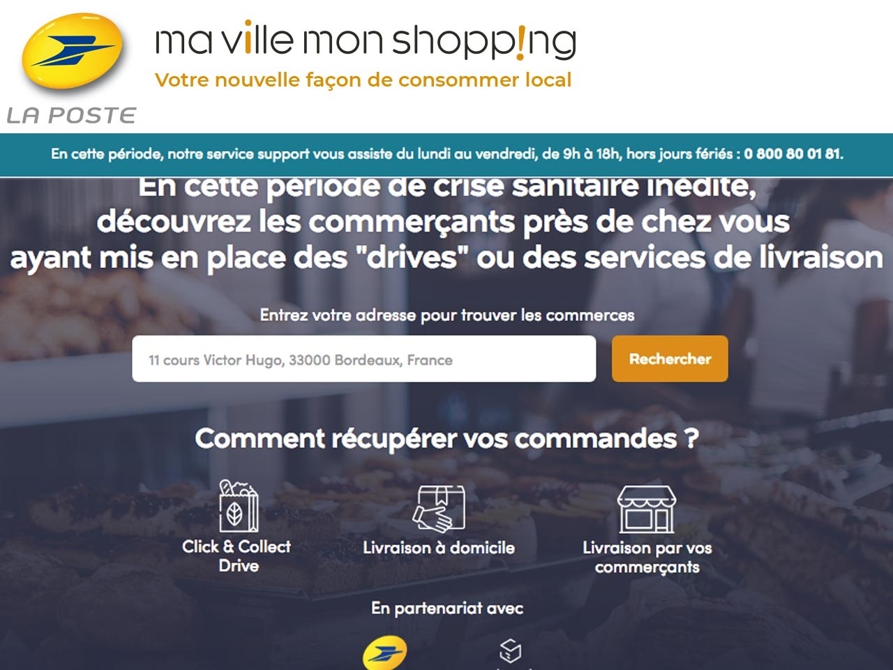 La Poste met à  disposition gratuitement la plateforme « Ma Ville Mon Shopping »