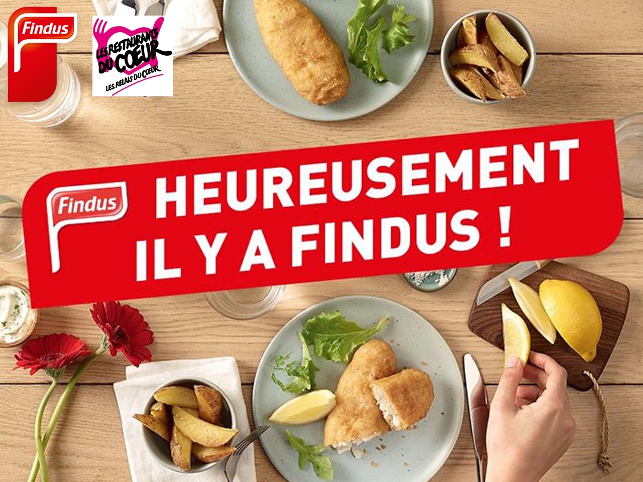 Avec Les Restos du Coeur, Findus France fait don de 300 000 repas pour aider les plus démunis