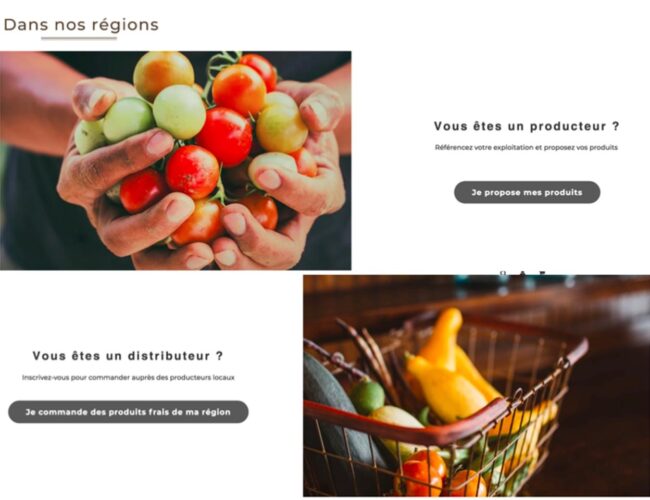 Dansnosregions.fr : lancement d’une plateforme B2B dédiée aux producteurs locaux et distributeurs