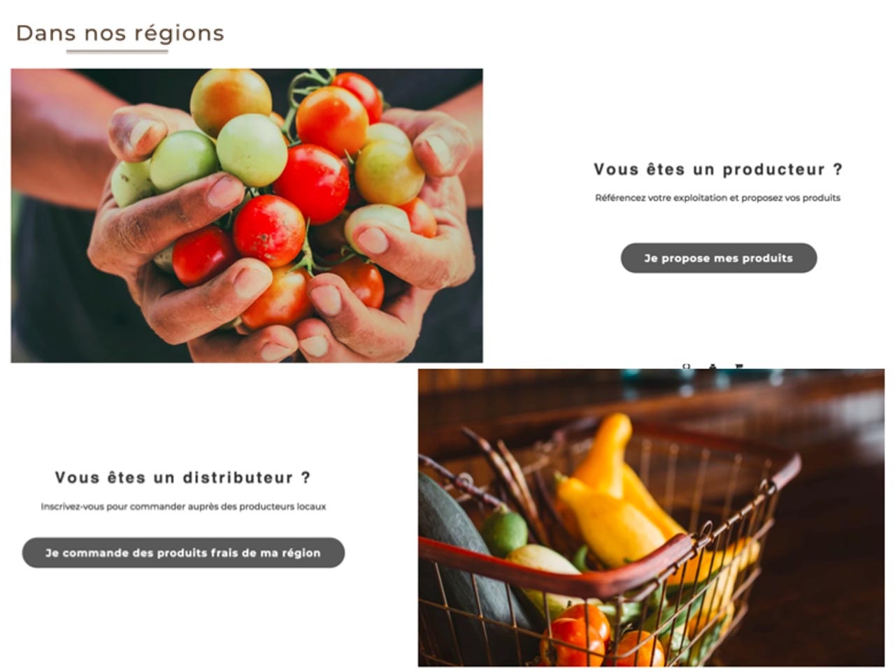 Dansnosregions.fr : lancement d’une plateforme B2B dédiée aux producteurs locaux et distributeurs