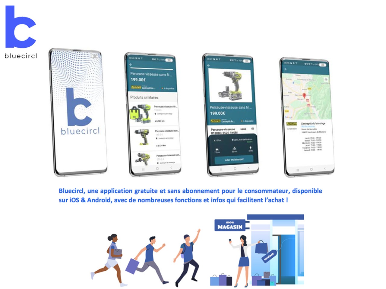 BLUECIRCL offre sa solution pour soutenir l’activité économique des points de vente physique