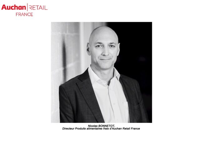 Nicolas Bonnetot est nommé Directeur Produits alimentaires frais d’Auchan Retail France