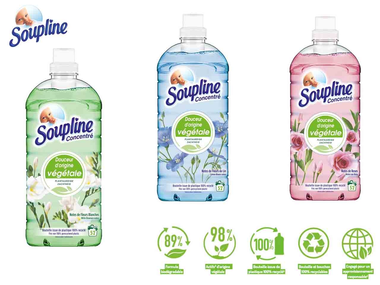 Soupline se réinvente et lance une nouvelle gamme d’adoucissants