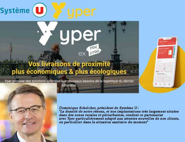 Système U complète son offre de livraison collaborative à domicile avec Yper