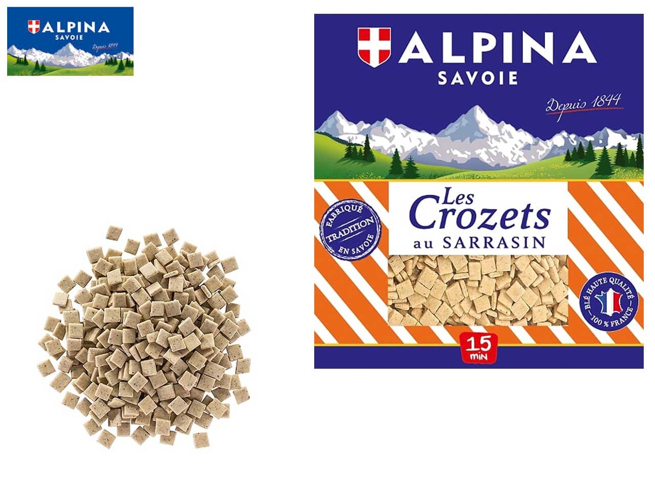 Crozet Alpina Savoie au sarrasin bio, un petit carré de pte riche en saveurs et en engagements !