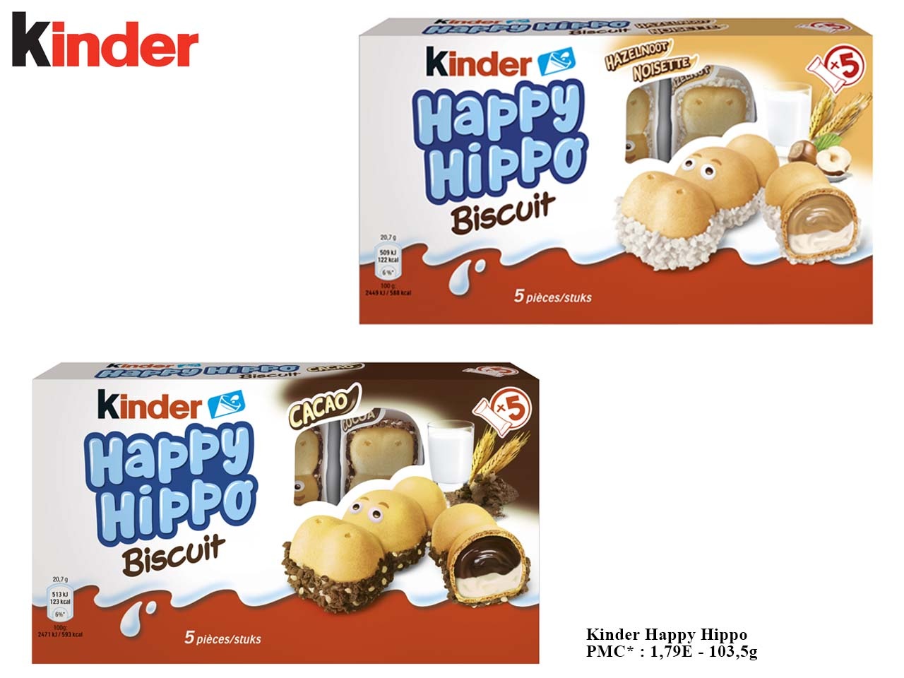 Kinder présente Happy Hippo, son nouveau biscuit à destination des familles !