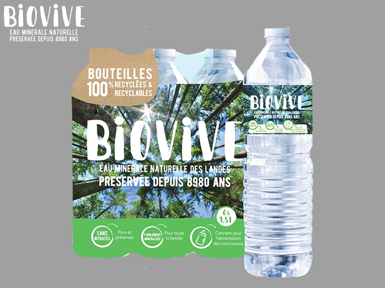 Biovive, une eau minérale naturellement préservée
