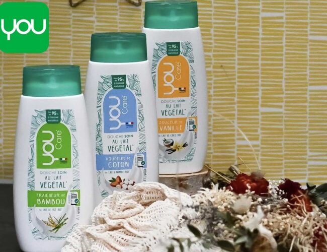 YOU lance ses nouveaux gels douche sains et naturels !